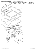 COOKTOP Diagram and Parts List for KERC507EAL4  KitchenAid Range