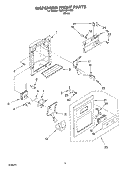DISPENSER FRONT Diagram and Parts List for RS22AQXKQ03  Roper Refrigerator