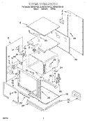 UPPER OVEN Diagram and Parts List for KEBS277BBL3  KitchenAid Wall Oven
