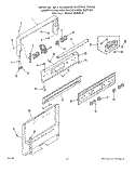 BACKGUARD Diagram and Parts List for 2384W3A  Roper Range