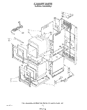 CABINET Diagram and Parts List for KGBS246SBL0  KitchenAid Wall Oven