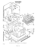 OVEN Diagram and Parts List for RS675PXV1  Whirlpool Range