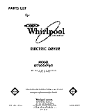 SECTION Diagram and Parts List for LE7000XPW0  Whirlpool Dryer