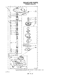 GEARCASE Diagram and Parts List for LA5280XTN0  Whirlpool Washer