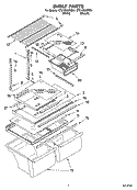 SHELF PARTS Diagram and Parts List for CT21GKXRQ01  Crosley Refrigerator