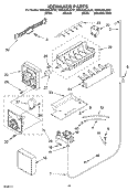 ICEMAKER PARTS Diagram and Parts List for KSRA22ILBL01  KitchenAid Refrigerator