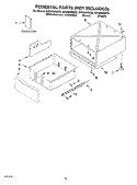 PEDESTAL PARTS (NOT INCLUDED) Diagram and Parts List for GHW9250MQ0  Whirlpool Washer
