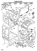 LINER PARTS Diagram and Parts List for KTRA22EMWH01  KitchenAid Refrigerator