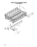 UPPER RACK AND TRACK Diagram and Parts List for KUDM220T5  KitchenAid Dishwasher