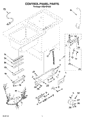 CONTROL PANEL Diagram and Parts List for KIDS01EKSS0  KitchenAid Dishwasher