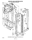 BREAKER AND PARTITION Diagram and Parts List for ED25SMXLWR2  Whirlpool Refrigerator
