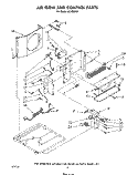 AIRFLOW AND CONTROL Diagram and Parts List for AC1052XS1  Whirlpool Air Conditioner