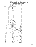 BRAKE AND DRIVE TUB Diagram and Parts List for CA2751XSW0  Whirlpool Washer