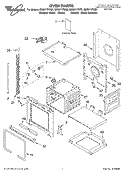 OVEN, LITERATURE Diagram and Parts List for GBS277PDB9  Whirlpool Wall Oven