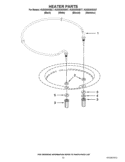HEATER PARTS Diagram and Parts List for KUDS30IXBL7  KitchenAid Dishwasher