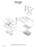 SHELF PARTS Diagram and Parts List for EB9SHKXVQ06  Whirlpool Refrigerator
