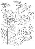 Part Location Diagram of 2174610 Whirlpool WIRE ASSEMBLY, FREEZER COMPARTMENT