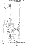 BRAKE AND DRIVE TUBE Diagram and Parts List for KAWE460WAL0  KitchenAid Washer