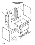 EXTERNAL OVEN Diagram and Parts List for FGP355VW1  Roper Range