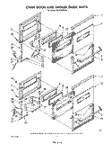 OVEN DOOR AND BROILER DOOR , LITERATURE Diagram and Parts List for SB130PERW0  Whirlpool Range