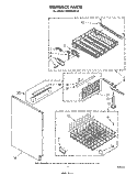 DISHRACK Diagram and Parts List for DU9903XL0  Whirlpool Dishwasher