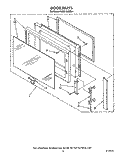 DOOR Diagram and Parts List for KHMC106WAL1  KitchenAid Microwave