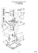 MACHINE BASE PARTS Diagram and Parts List for YLTE5243DQ2  Whirlpool Washer Dryer Combo