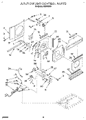 AIR FLOW AND CONTROL Diagram and Parts List for AR0700XA0  Whirlpool Air Conditioner