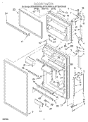 DOOR Diagram and Parts List for 8ET20NKXDG03  Whirlpool Refrigerator