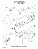 MANIFOLD PARTS Diagram and Parts List for GW399LXUB06  Whirlpool Range