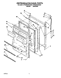 REFRIGERATOR DOOR, LIT/OPTIONAL Diagram and Parts List for ET20NKXAW02  Whirlpool Refrigerator