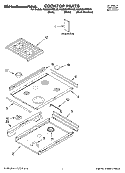 COOKTOP PARTS Diagram and Parts List for KGSI901PBL00  KitchenAid Range
