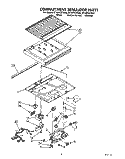 COMPARTMENT SEPARATOR Diagram and Parts List for ET18PKXYN00  Whirlpool Refrigerator