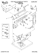 SECTION Diagram and Parts List for LER5634AQ2  Whirlpool Dryer