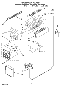 ICEMAKER PARTS, OPTIONAL PARTS (NOT INCLUDED) Diagram and Parts List for ES5LHAXSA02  Whirlpool Refrigerator