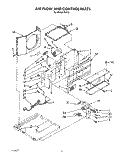AIRFLOW AND CONTROL Diagram and Parts List for R1012  Whirlpool Air Conditioner