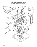 SECTION Diagram and Parts List for LER6848AN0  Whirlpool Dryer