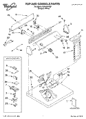 TOP AND CONSOLE, LIT/OPTIONAL Diagram and Parts List for LGR5620KQ0  Whirlpool Dryer