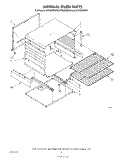 INTERNAL OVEN Diagram and Parts List for SF300BSRW2  Whirlpool Range