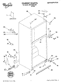 CABINET, LITERATURE Diagram and Parts List for 5VET2WPKLQ01  Whirlpool Refrigerator