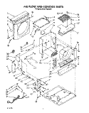 AIR FLOW AND CONTROL Diagram and Parts List for BPAC1800AS0  KitchenAid Air Conditioner