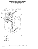 DRYER SUPPORTS AND WASHER CABINET H Diagram and Parts List for KGLC500THT0  KitchenAid Washer Dryer Combo