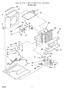 AIR FLOW AND CONTROL Diagram and Parts List for R812  Whirlpool Air Conditioner