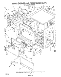 UPPER CABINET AND FRONT PANEL Diagram and Parts List for CS5000XSW0  Whirlpool Dryer