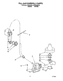 FILL AND OVERFILL Diagram and Parts List for KUDI23HBWH0  KitchenAid Dishwasher