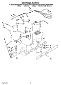 CONTROL PARTS Diagram and Parts List for ED2JHAXTB00  Whirlpool Refrigerator