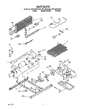 UNIT Diagram and Parts List for 8ET18ZKXYG00  Whirlpool Refrigerator