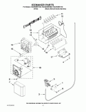 ICEMAKER PARTS Diagram and Parts List for KSC23W8EYY00  KitchenAid Refrigerator