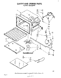 CAVITY AND STIRRER Diagram and Parts List for MH6700XM0  Whirlpool Microwave