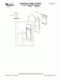 CONTROL PANEL PARTS Diagram and Parts List for YMH2175XSS3  Whirlpool Microwave